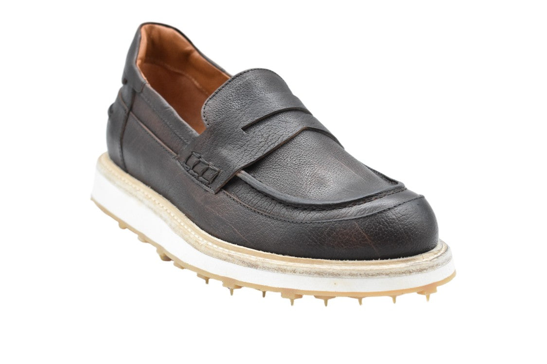 Ernesto Dolani Beige Penny Strap Sophisticated Moccasin Shoes
