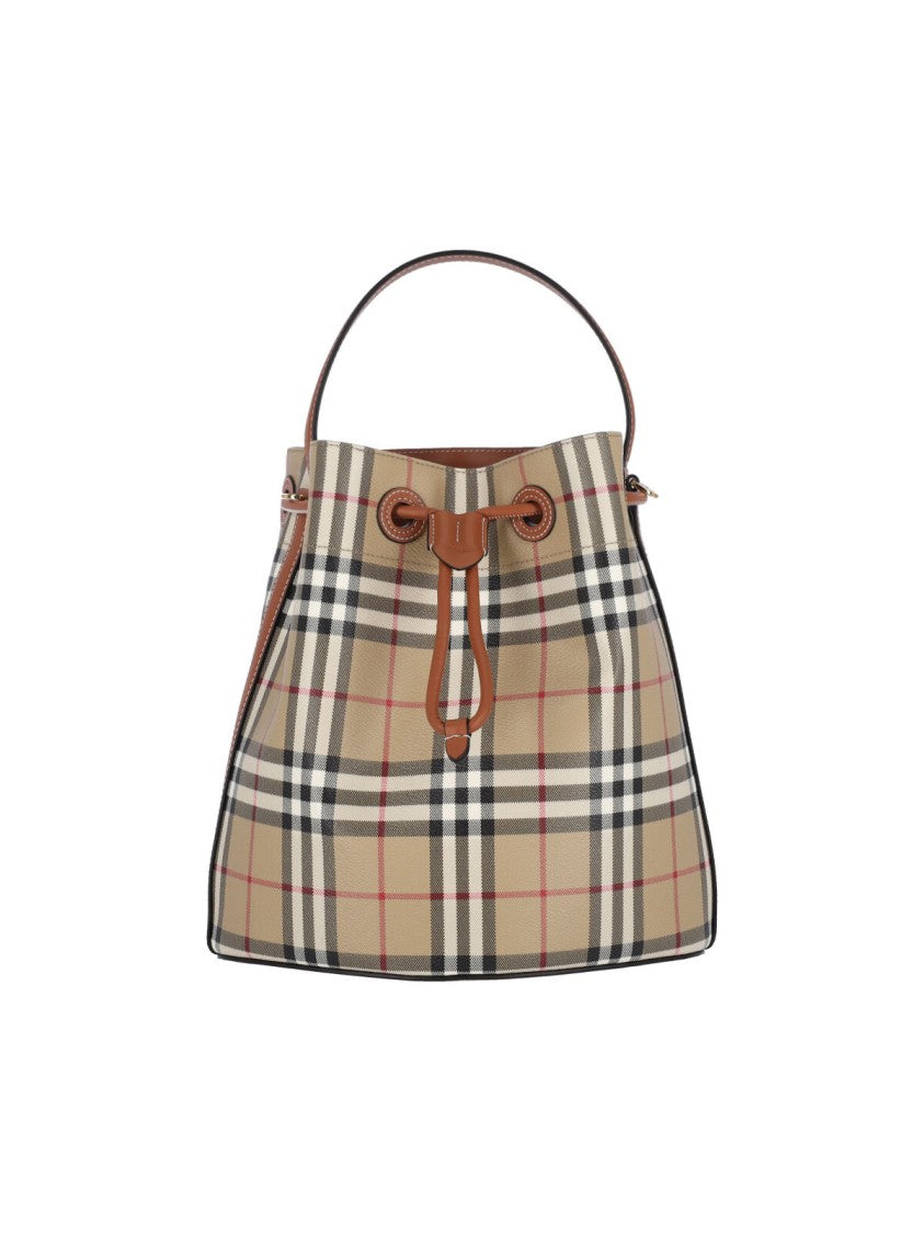Burberry Tb Bucket Bag Small – Beige Check