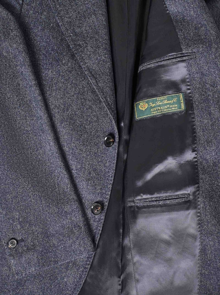 Franzese Collection Tailored Blazer In Merino Wool