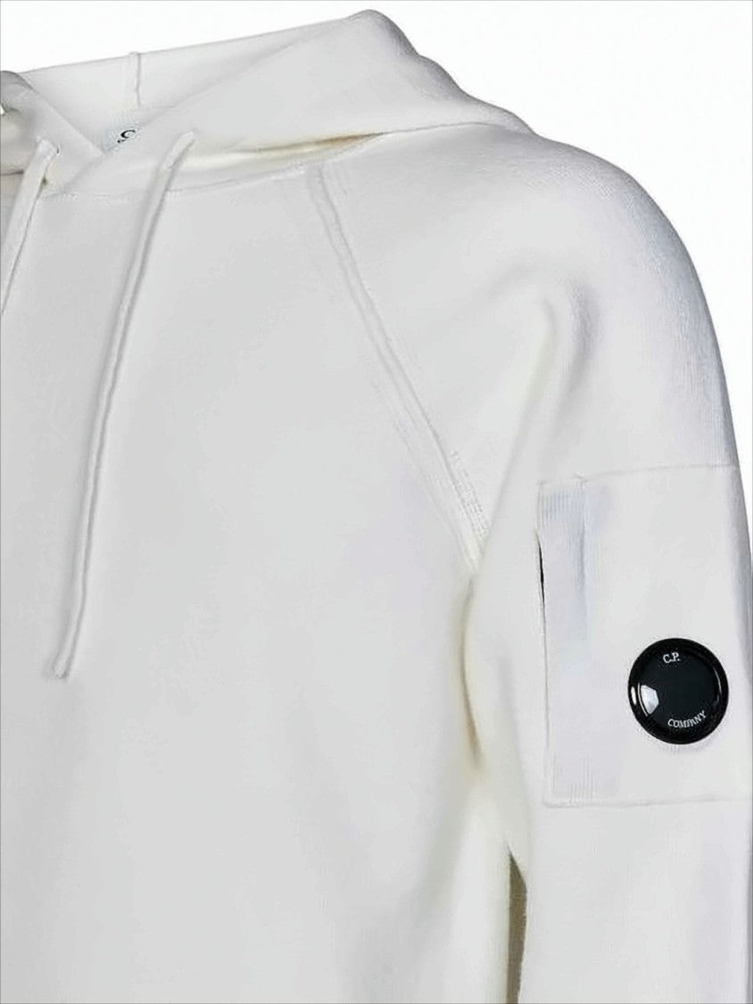 C.P. Company Minimalist Wool-Blend Hoodie With Distinctive Lens Detail