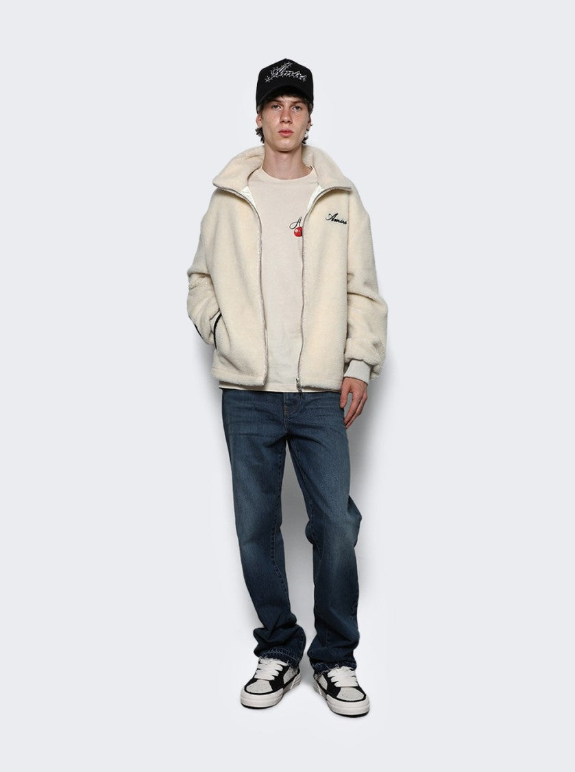 Amiri Bones Fleece Jacket Alabaster