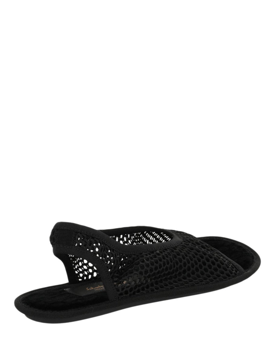 Ferragamo Anio Mesh Slingback Sandals