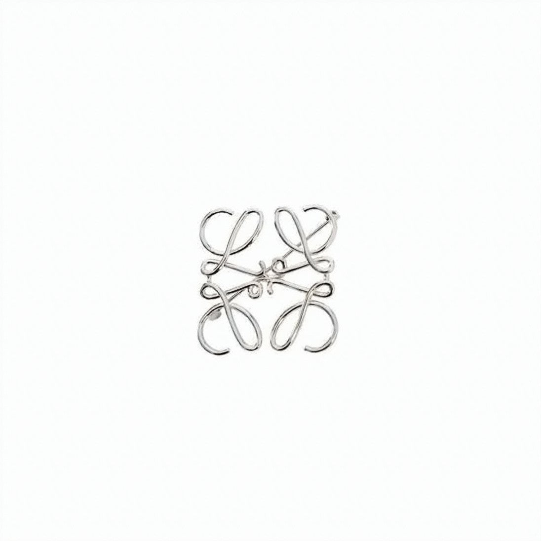 Loewe Intricately Designed Silver-Tone Earrings With Looping Motif