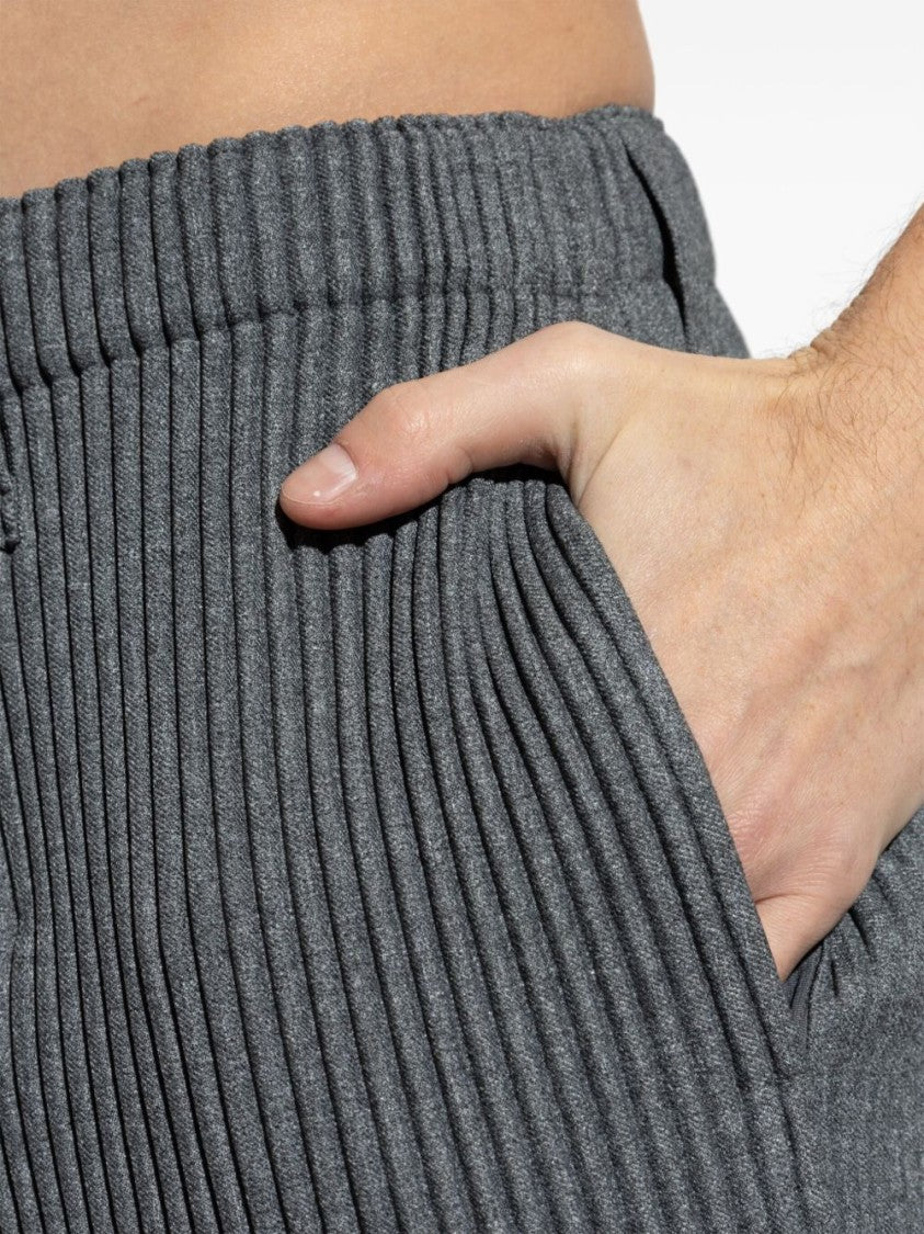 Homme Plissé Issey Miyake Pleated Trousers With Elasticated Waistband