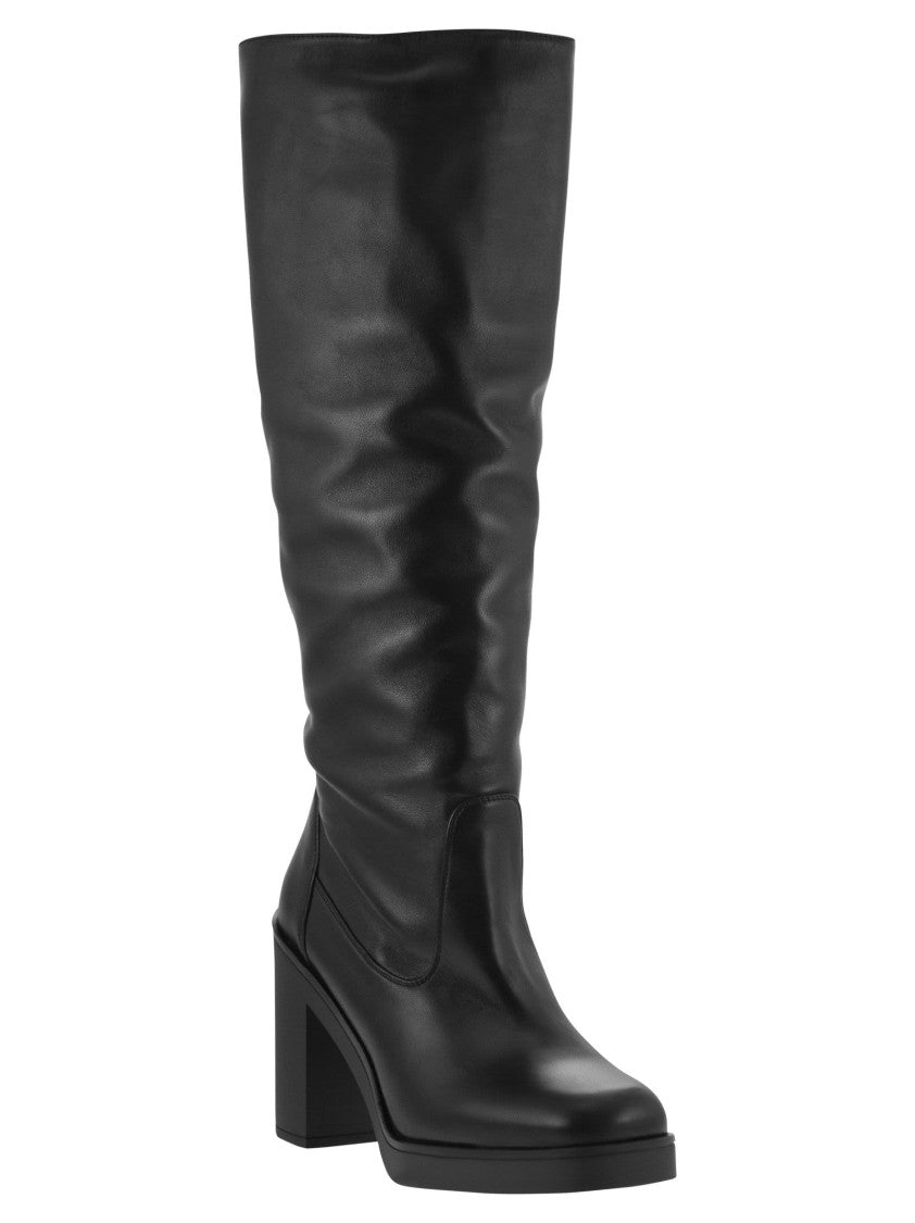 Stuart Weitzman Bethenny 80 - Leather Boot