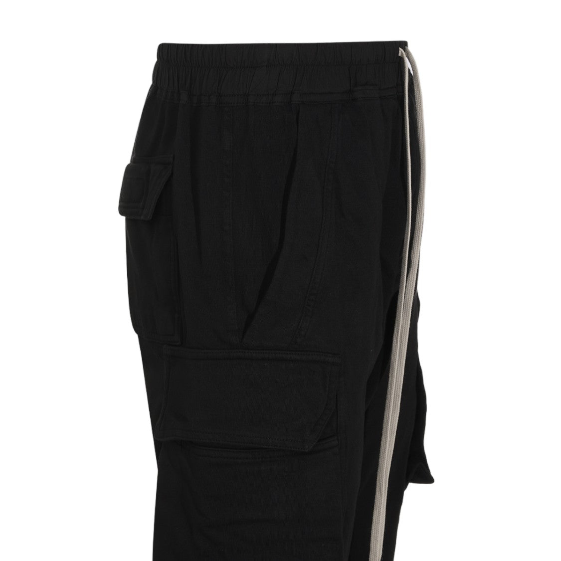 Drkshdw By Rick Owens Slim Tapered Trousers With Ribbed Cuffs And Utility Pockets