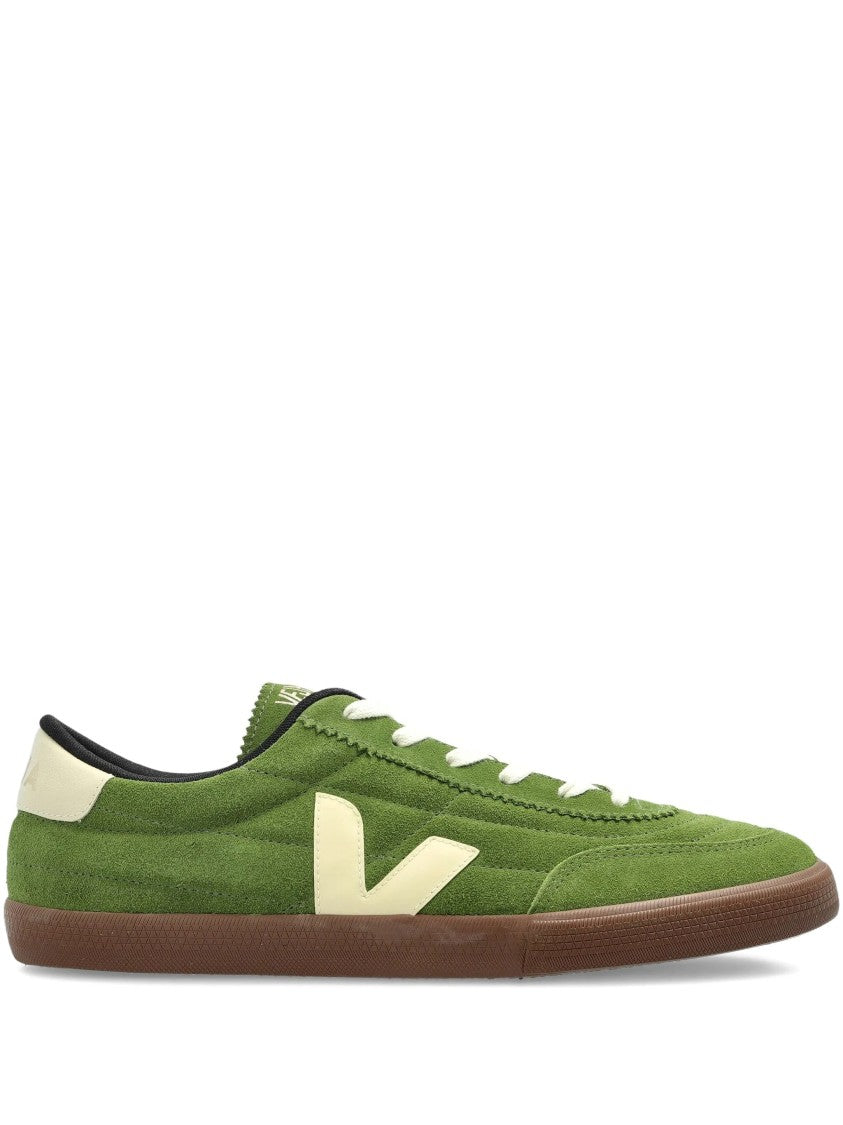 Veja Green Suede Panenka Low Top Sneakers