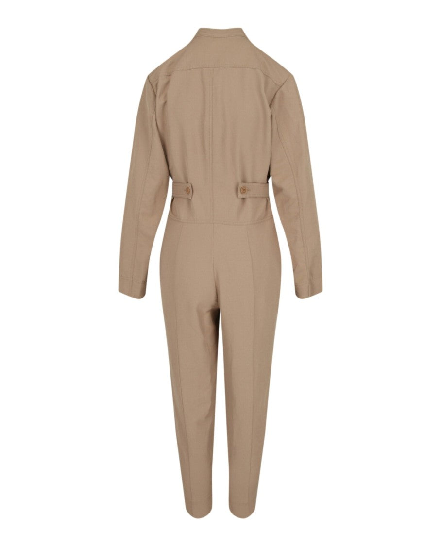 Stella Mccartney Alma Jumpsuit With Mock-Neck And Zip Closure