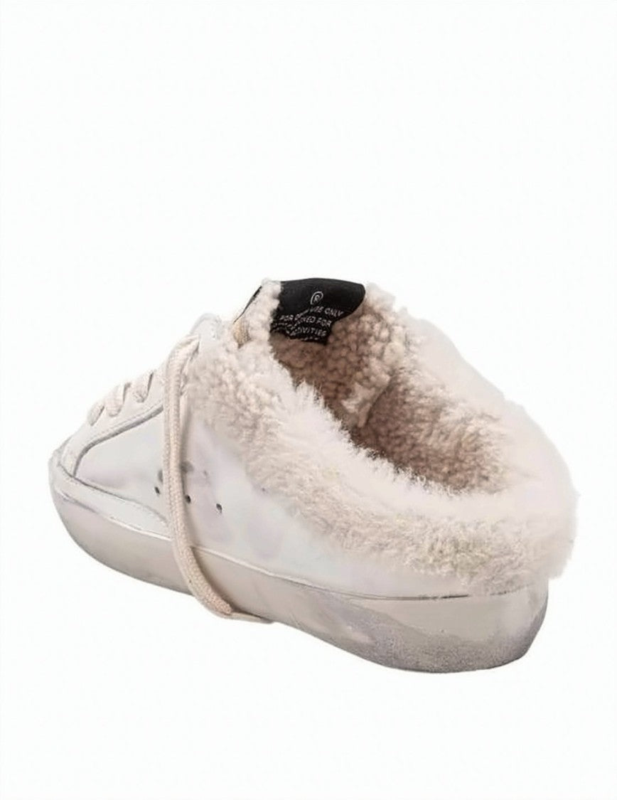 Golden Goose Mule-Design Sneakers With Plush Shearling Lining