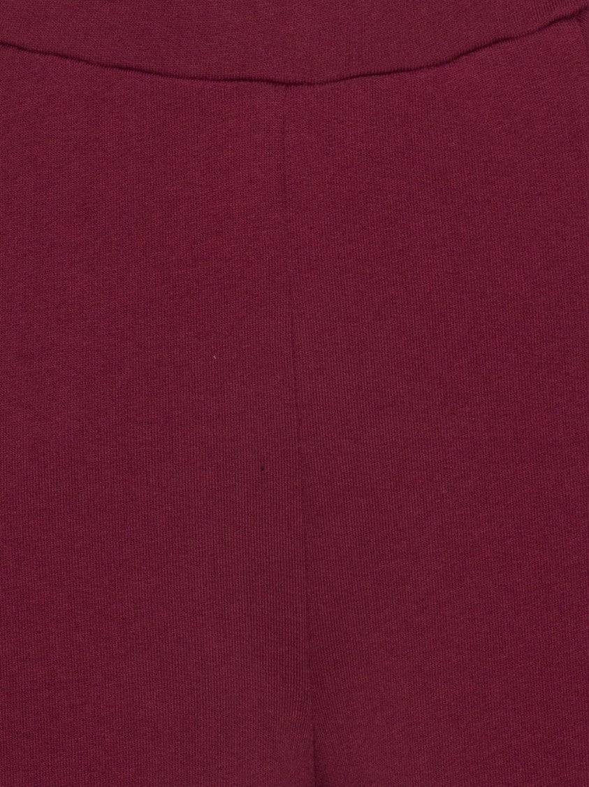 Rotate Bordeaux Wide-Leg Trousers With High Waist