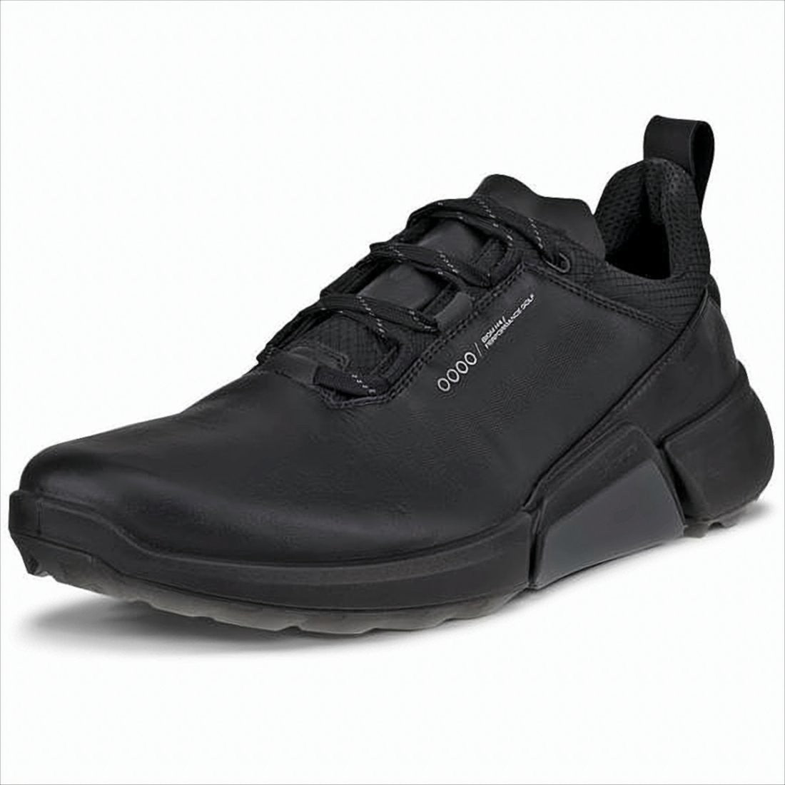 Ecco Matte Black Sneakers With Sculpted Sole