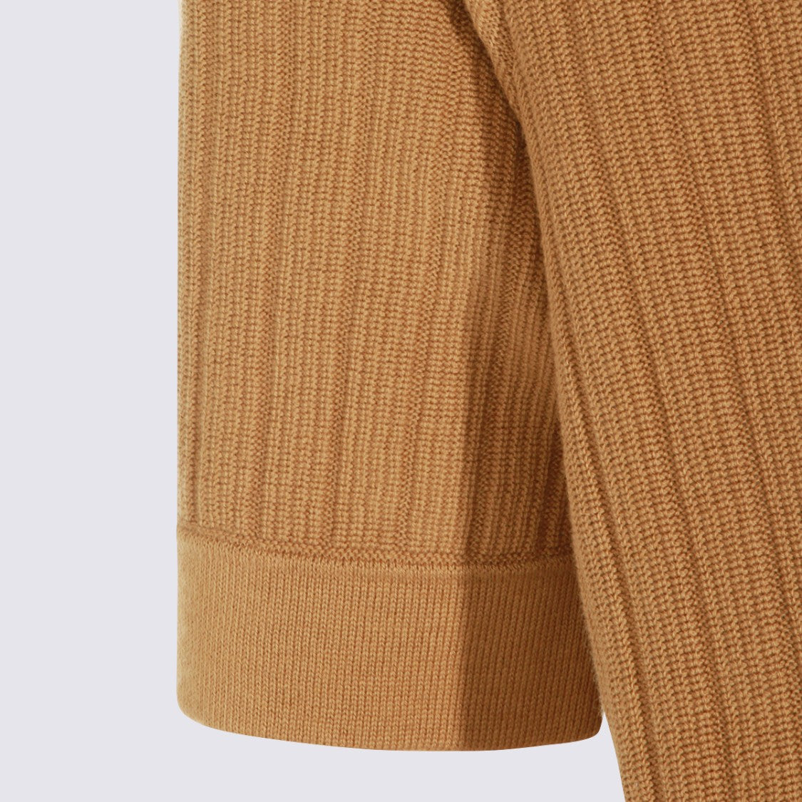 Lardini Short-Sleeve Ribbed Knit Shirt With Button-Down Front