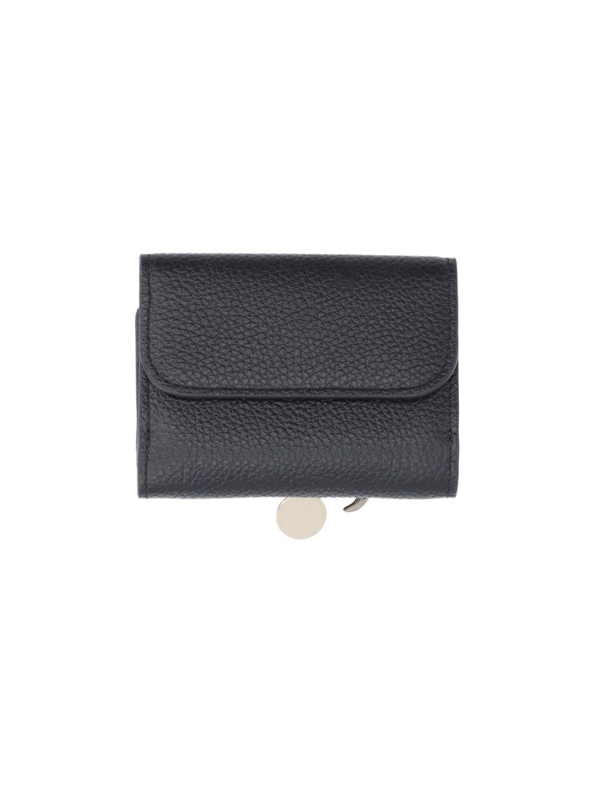 Chloé Black Alphabet Textured Leather Wallet