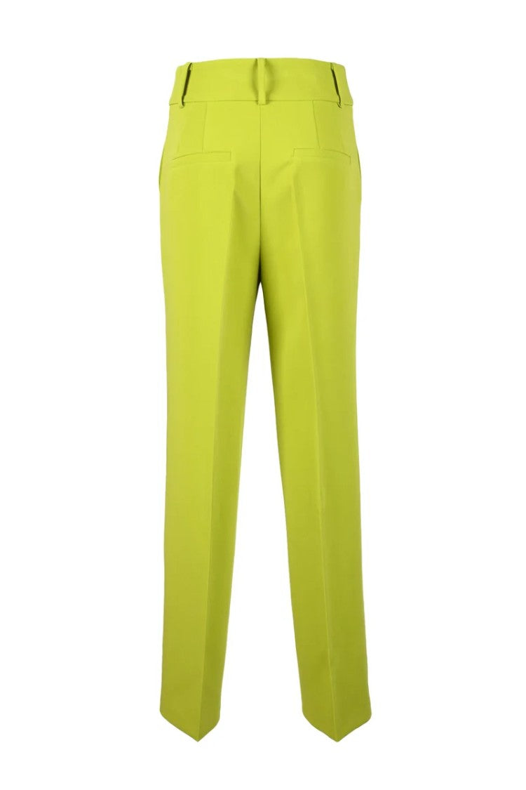 Access Fashion High-Waisted Straight-Leg Trousers In Vibrant Apple Green