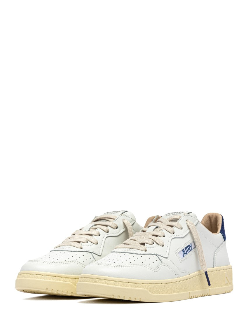 Autry Low-Top Sneakers In Smooth Leather With Suede Accents