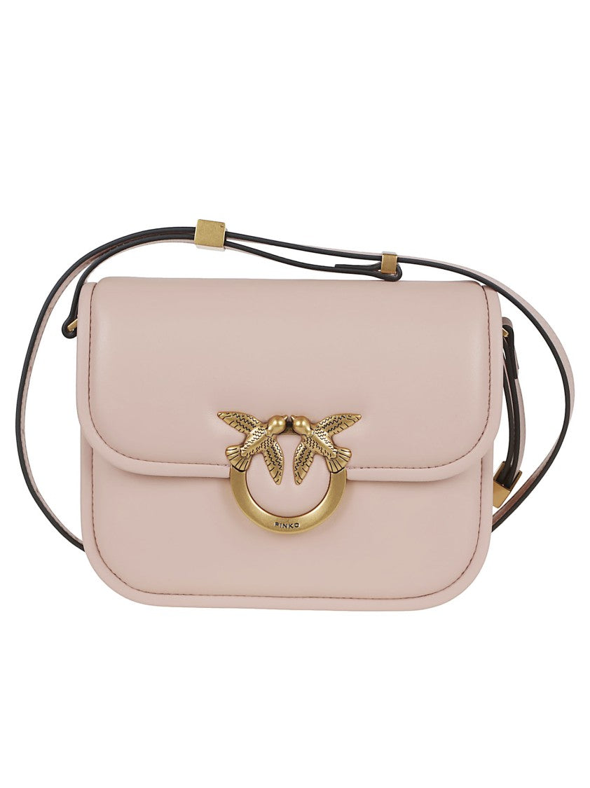 Pinko Structured Crossbody Bag With Decorative Clasp