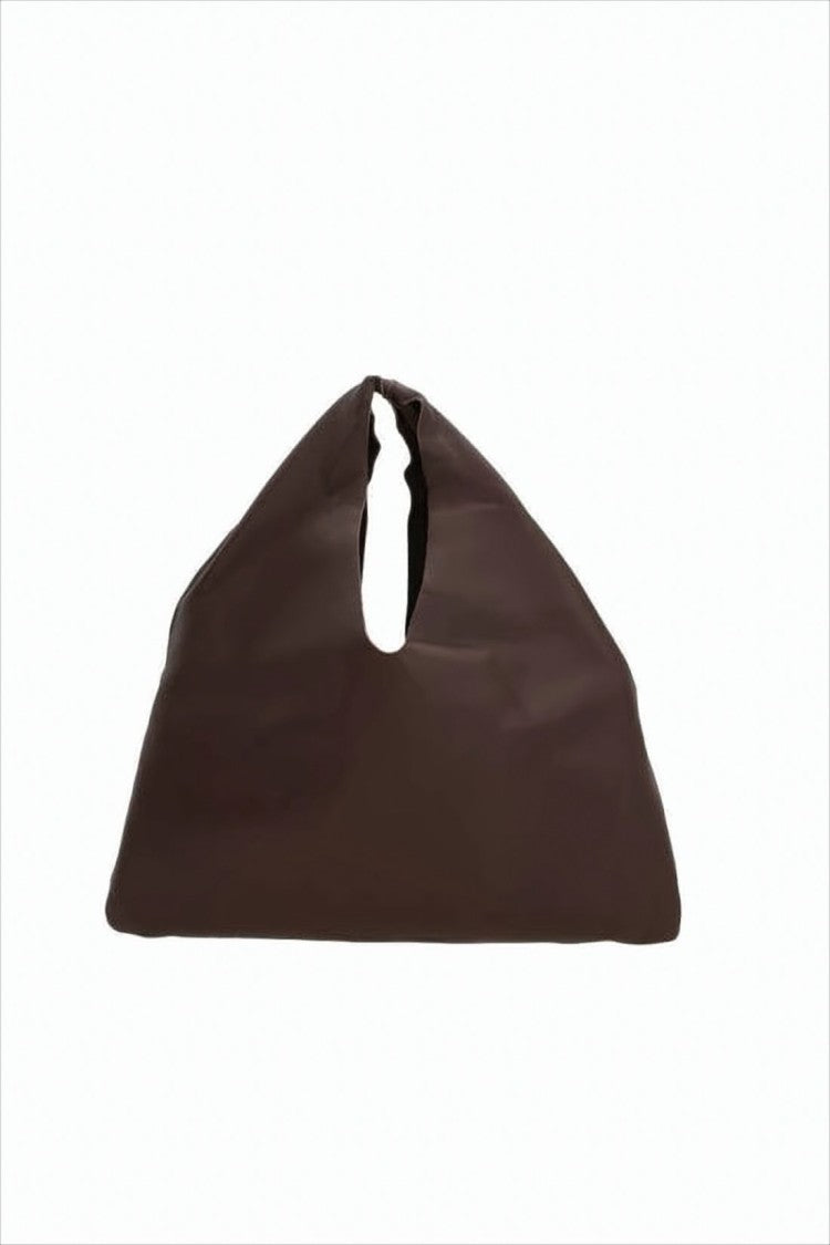 The Row Triangular-Shaped Lambskin Tote Bag With Cut-Out Handle