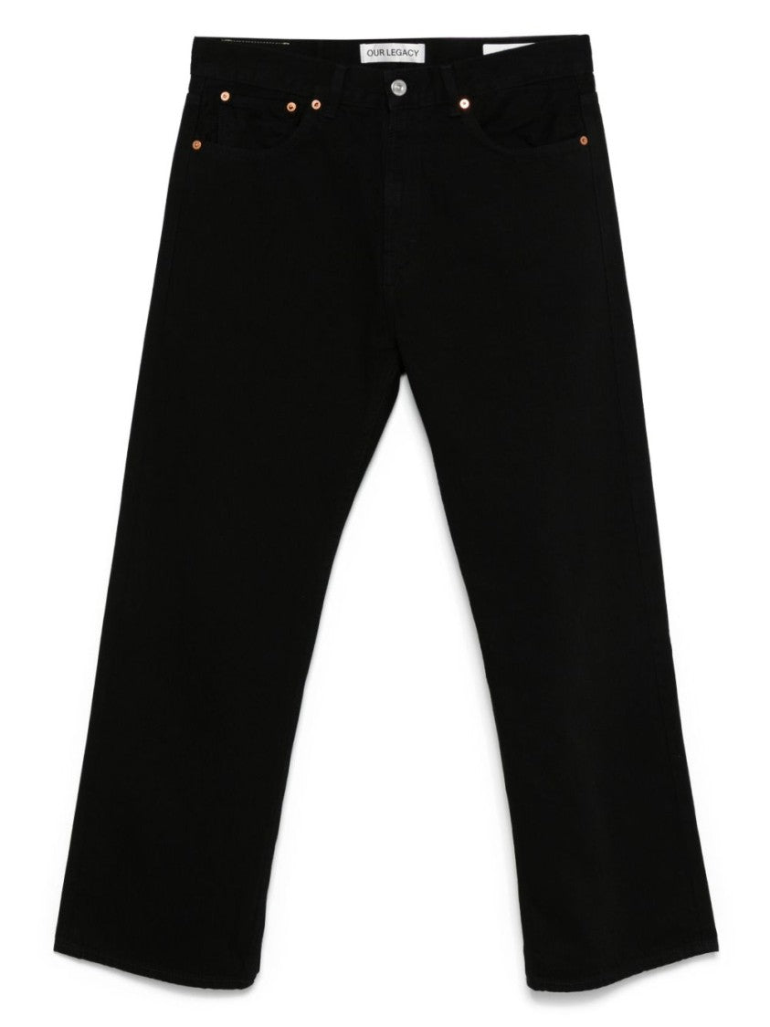 Our Legacy Black Third Cut Denim Jeans