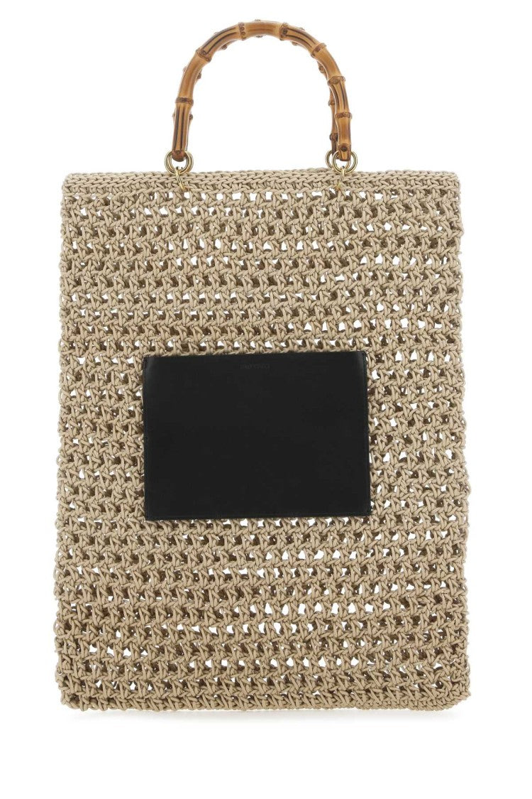 Jil Sander Beige Rope Medium Shopping Bag