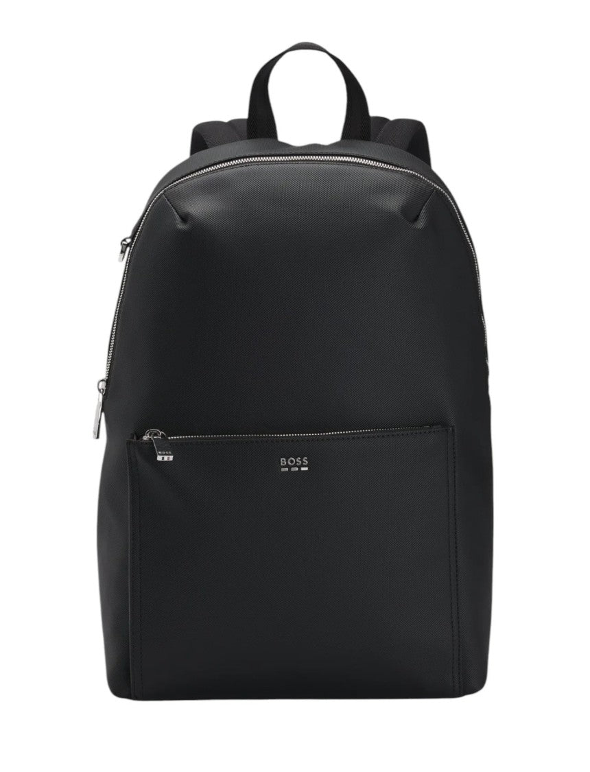 Hugo Boss Black Backpack With Smooth Finish