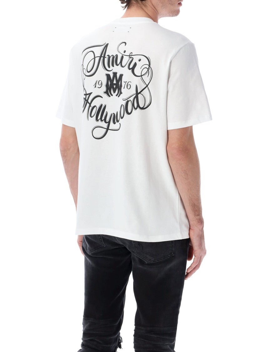Amiri Hollywood Relaxed Fit Cotton T Shirt