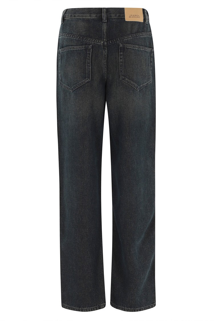 Isabel Marant Dark Indigo Jenny Gz Five-Pocket Lyocell-Blend Jeans