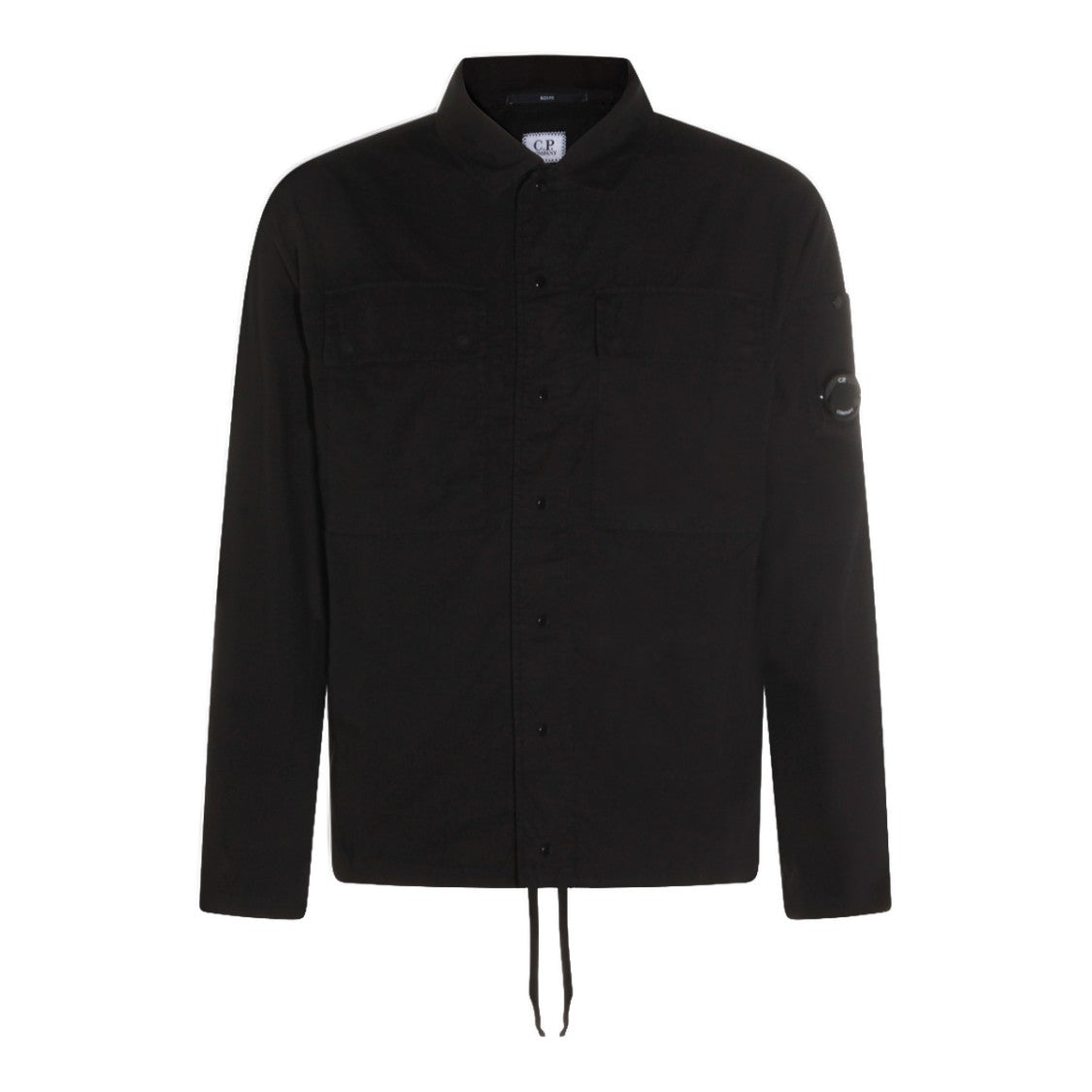 C.P. Company Long-Sleeve Black Shirt With Stand Collar