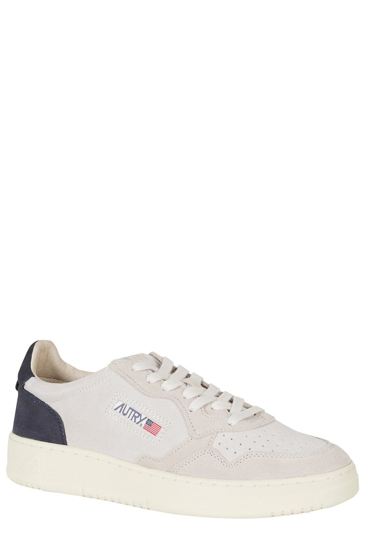 Autry Sand Medalist Low Suede Sneakers