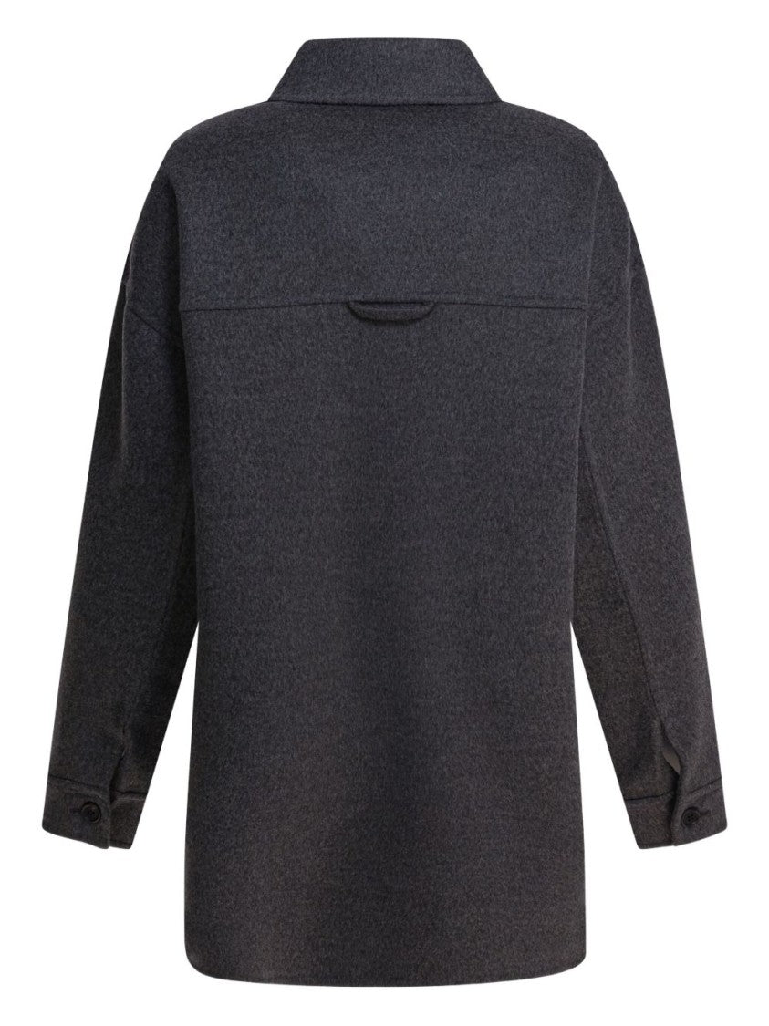 Prada Long-Sleeved Relaxed Fit Shirt With Classic Collar