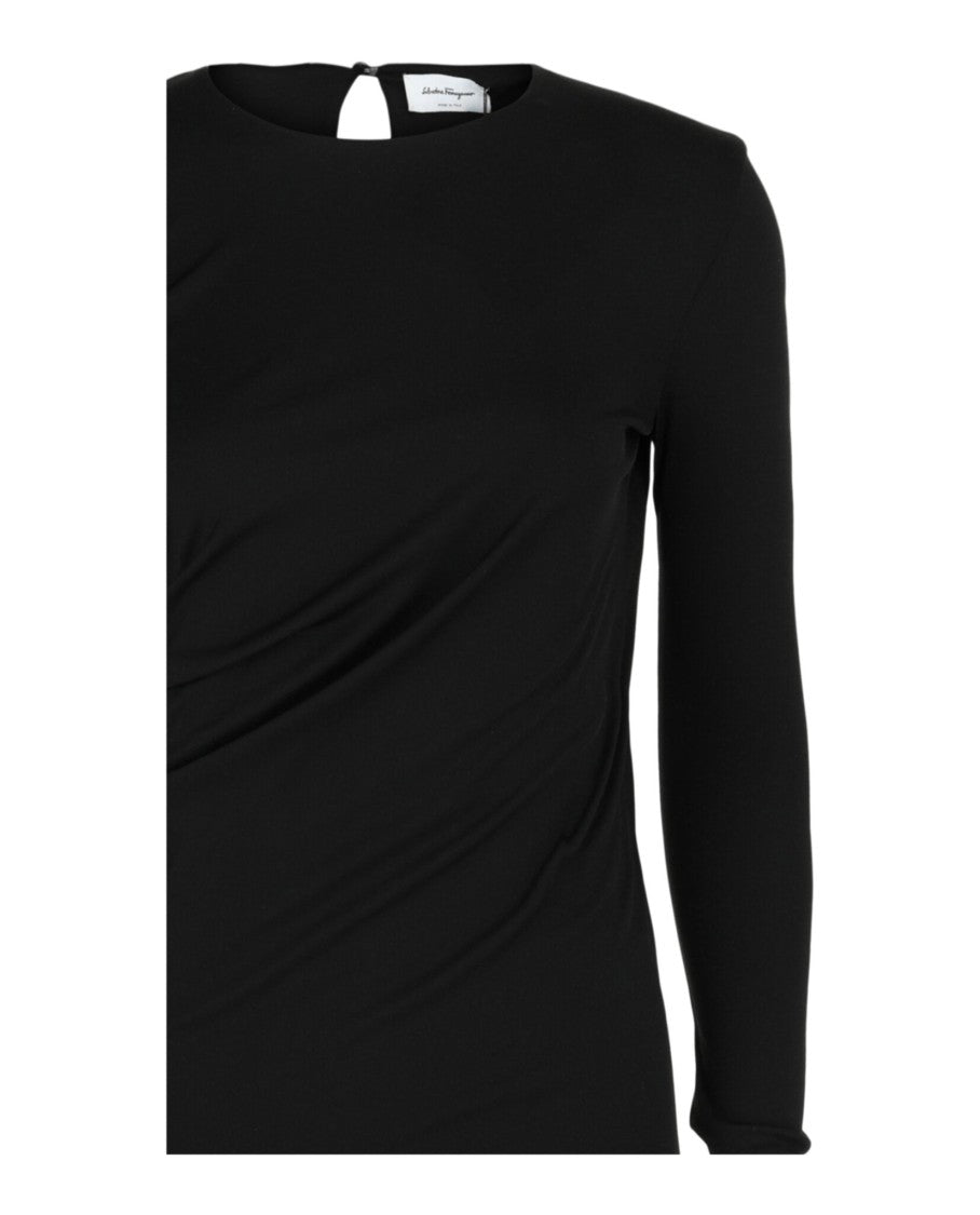 Ferragamo Ruched Midi Dress