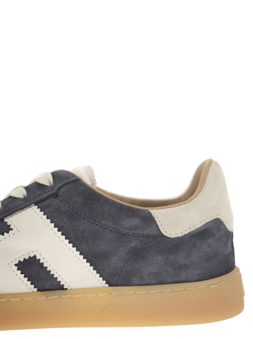 Hogan Retro-Inspired Cool Sneakers With Suede Upper