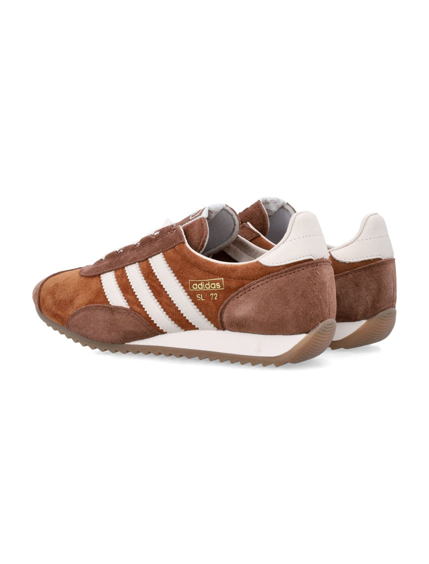 Adidas Suede Brown Sneakers With Cellular Heel Wedge And Retro Accents