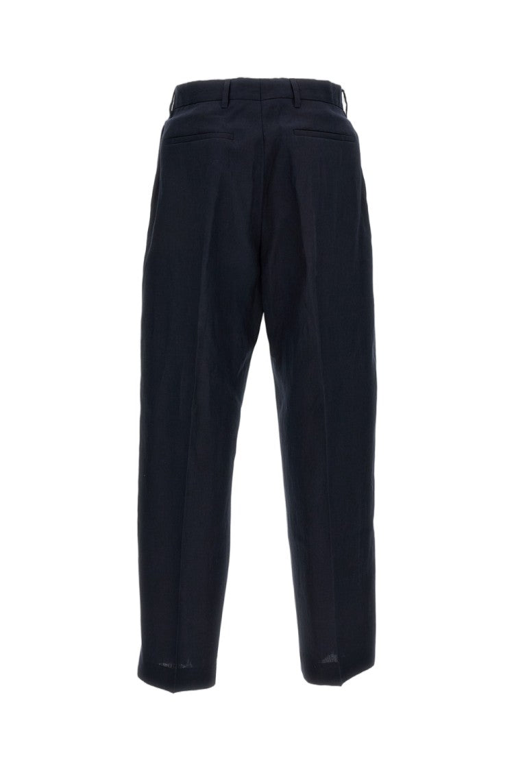 Paul Smith Relaxed Fit Linen Trousers With French Pockets