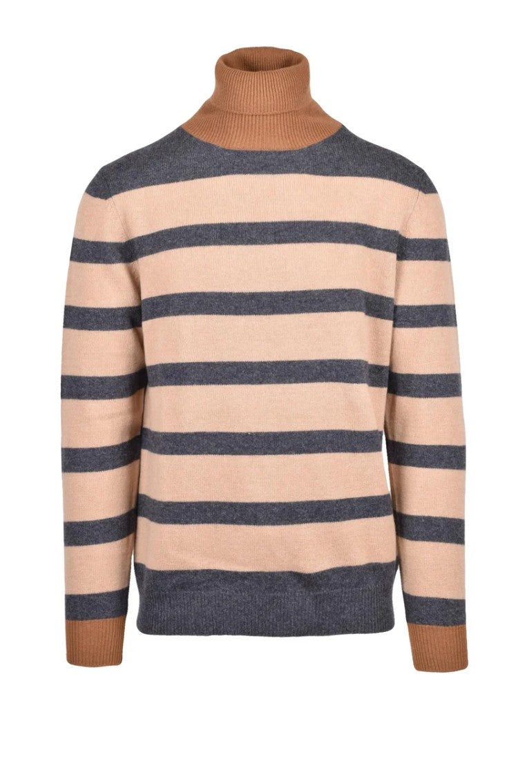 Dondup Turtleneck Sweater - Beige/Grey