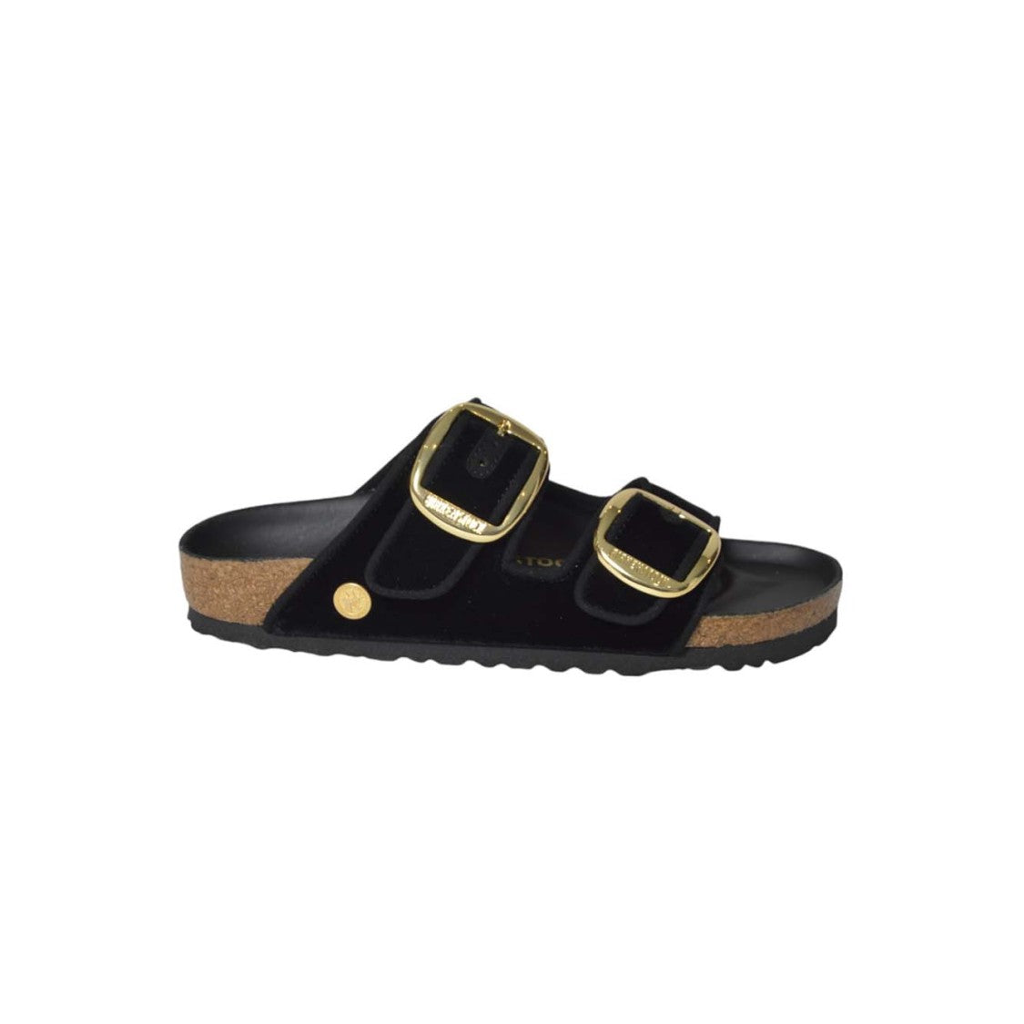 Birkenstock Open-Toe Sandals With Gold Buckle Accents