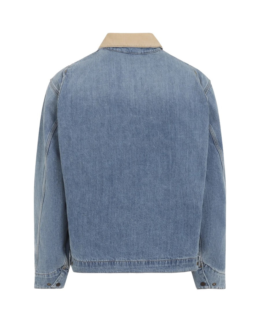 Carhartt Wip Og Detroit Jacket In Heavy Cotton Denim With Corduroy Collar