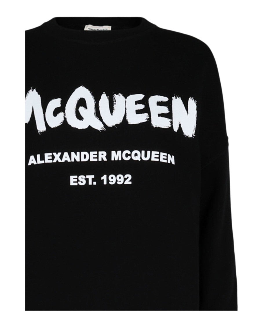 Alexander Mcqueen Graffiti Logo Sweatshirt