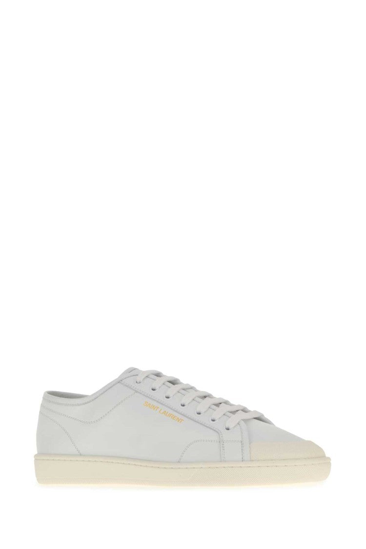 Saint Laurent White Leather Gym Sneakers