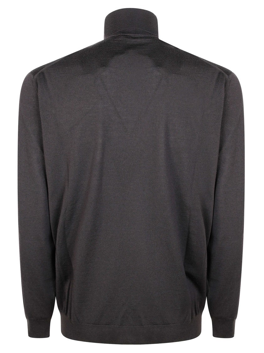 Filippo De Laurentiis Memoris Fitted Long-Sleeve Mock-Neck Sweater