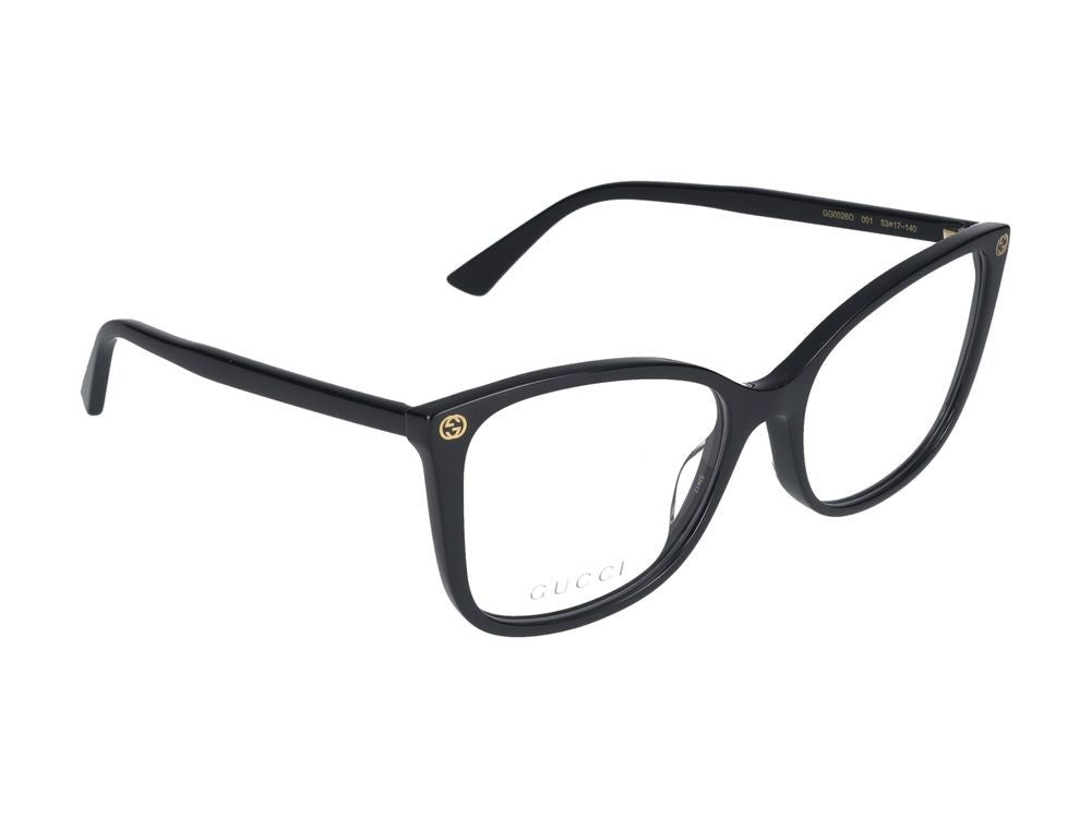 Gucci Eyeglasses Gg0026o 001 Black Black Transparent 53/17/140