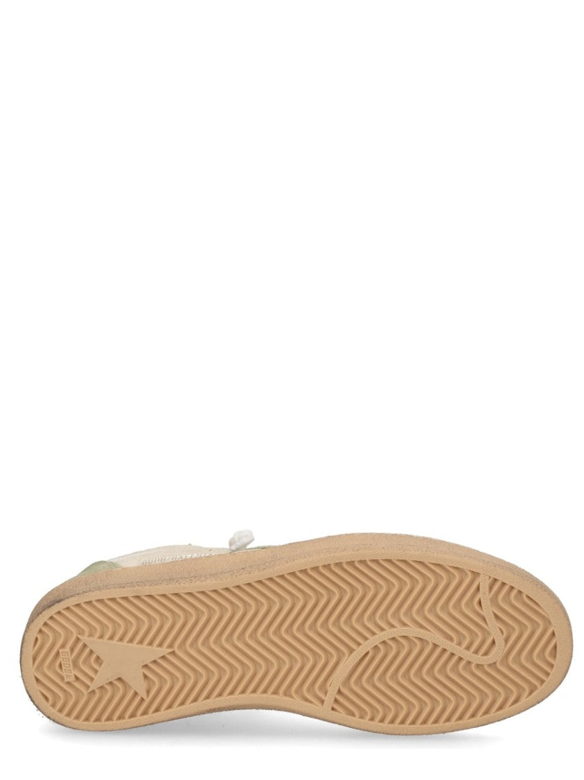 Golden Goose Ballstar Beige Polyamide Yellow Suede Sneakers