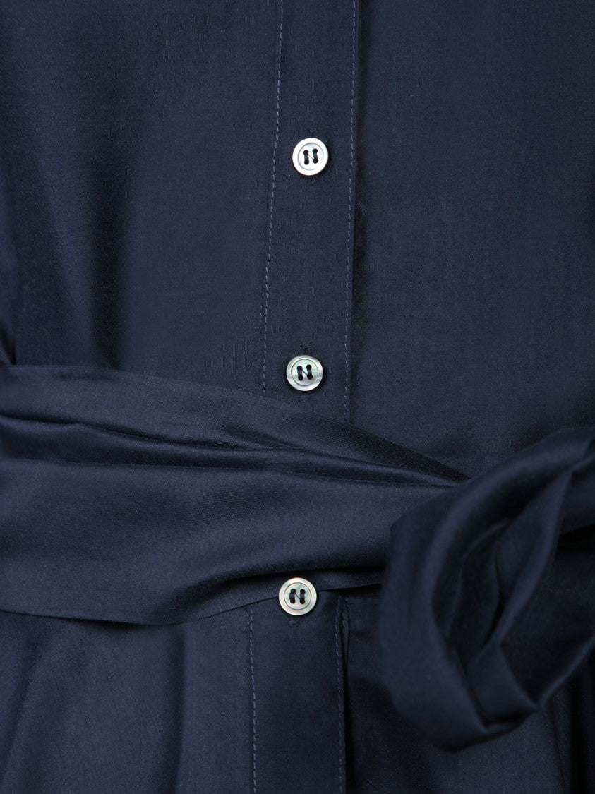 Blanca Vita Midi Shirt Dress With Belted Waist And Elegant Silhouette