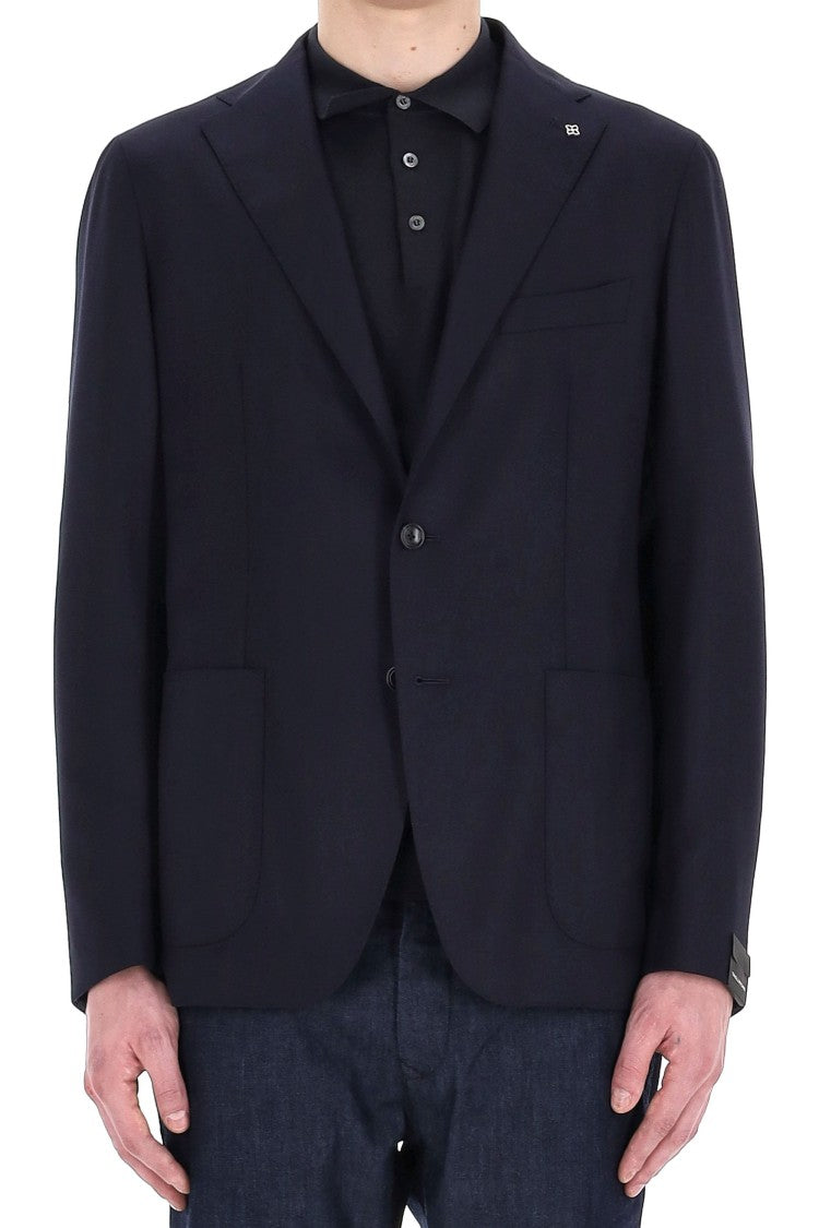 Tagliatore Montecarlo Line Wool Hopsack Jacket