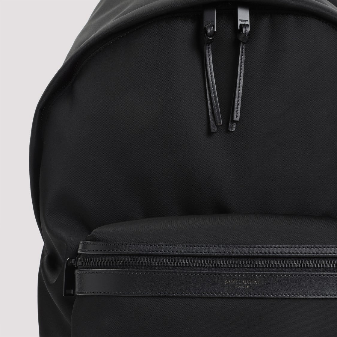 Saint Laurent City Black Nylon Backpack
