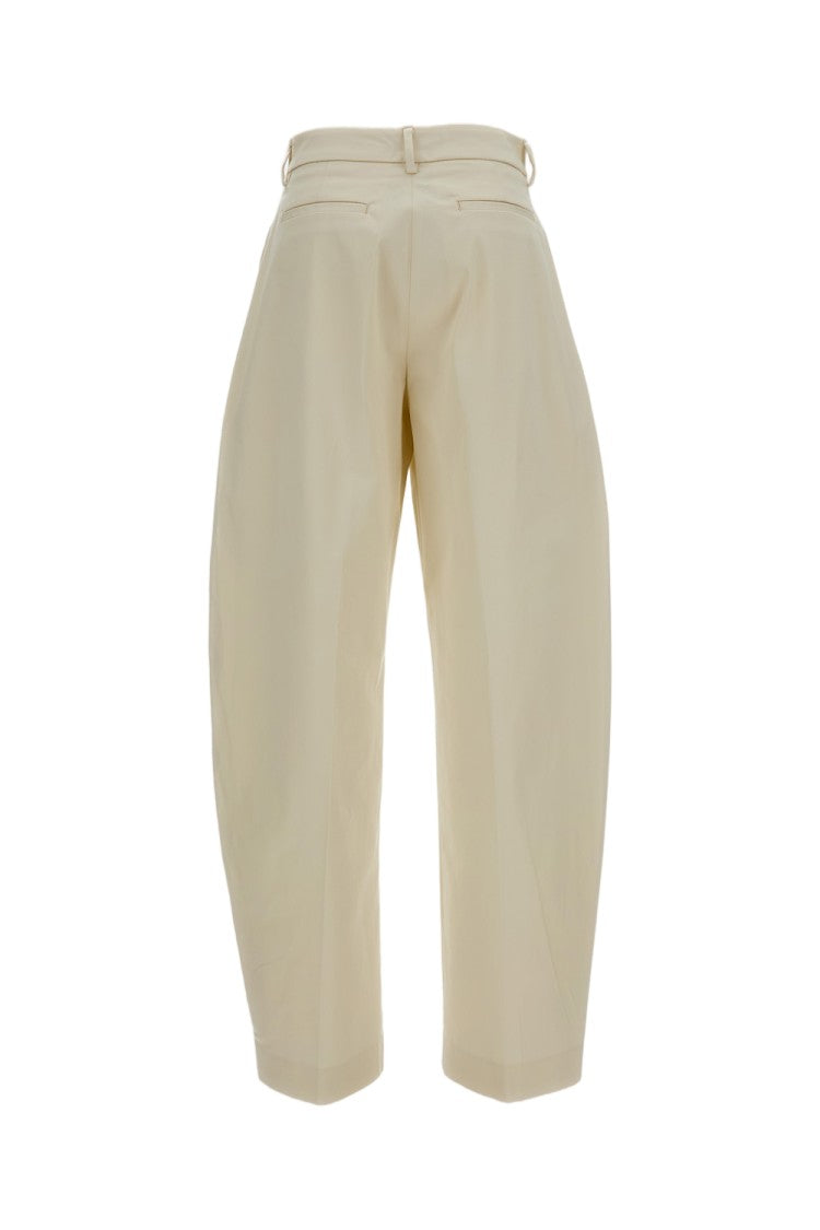 The Latest High-Rise Gabardine Trousers With Barrel Silhouette
