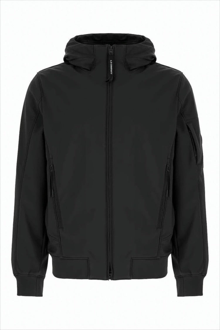 C.P. Company Hooded Jacket With Zippered Pockets And Ribbed Details