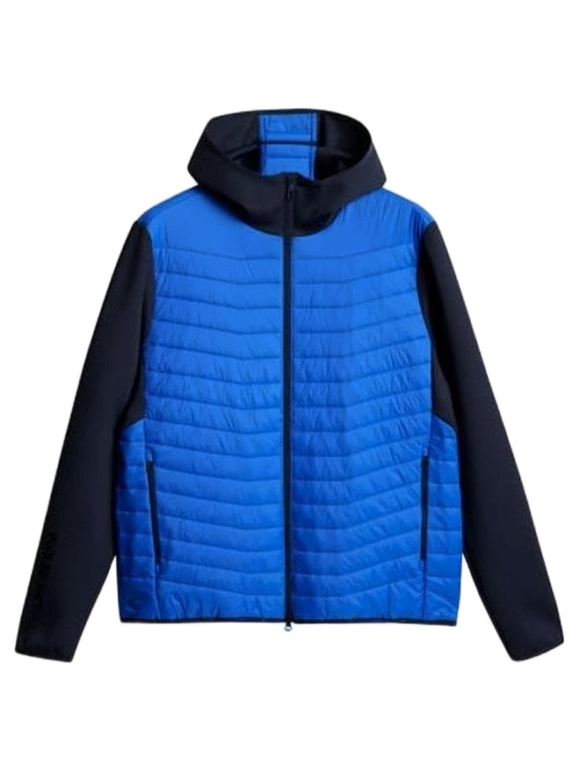 J Lindeberg Quilted Hooded Jacket With Contrast Sleeves