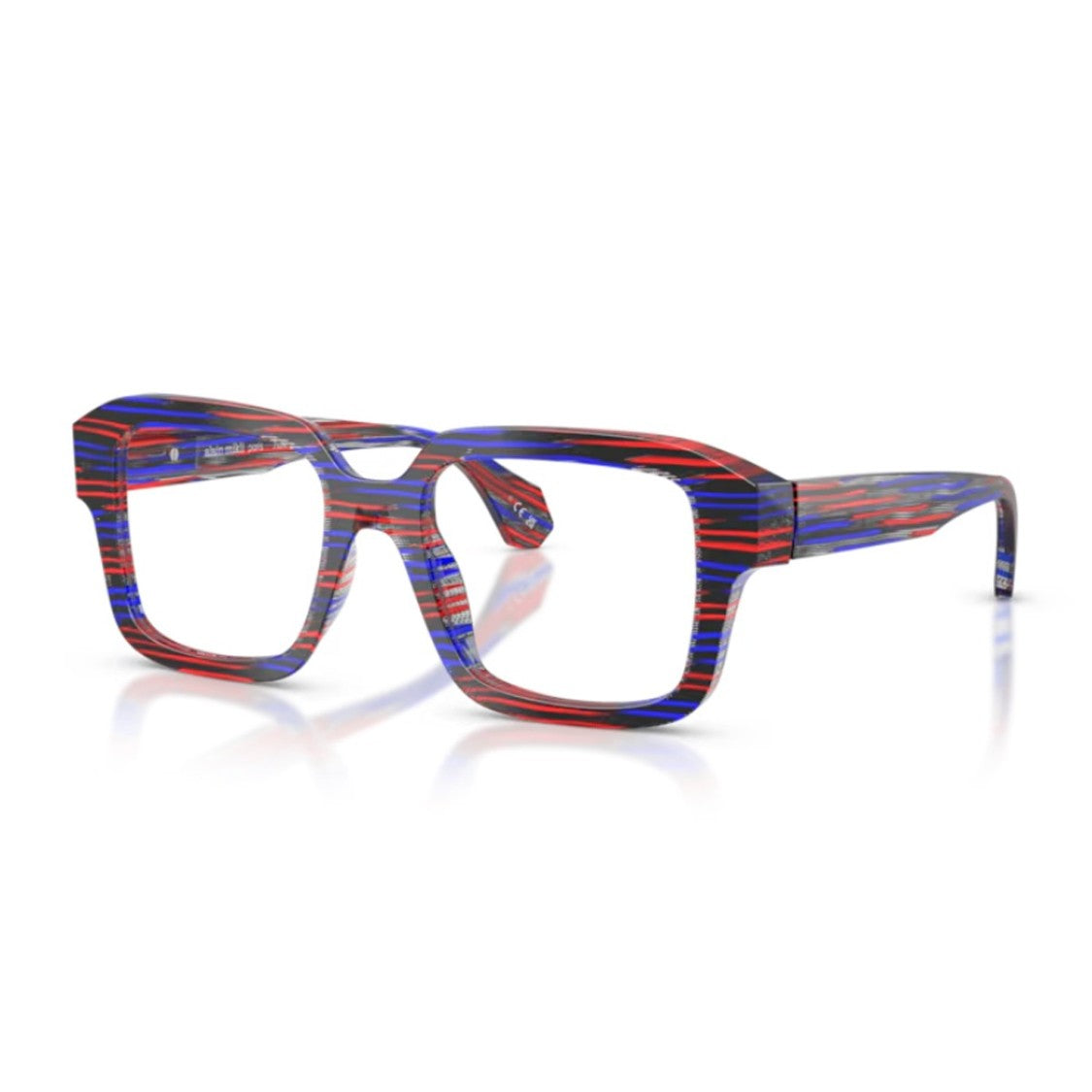Alain Mikli Multicolor A03538 Acetate Cyberpunk Square Sunglasses