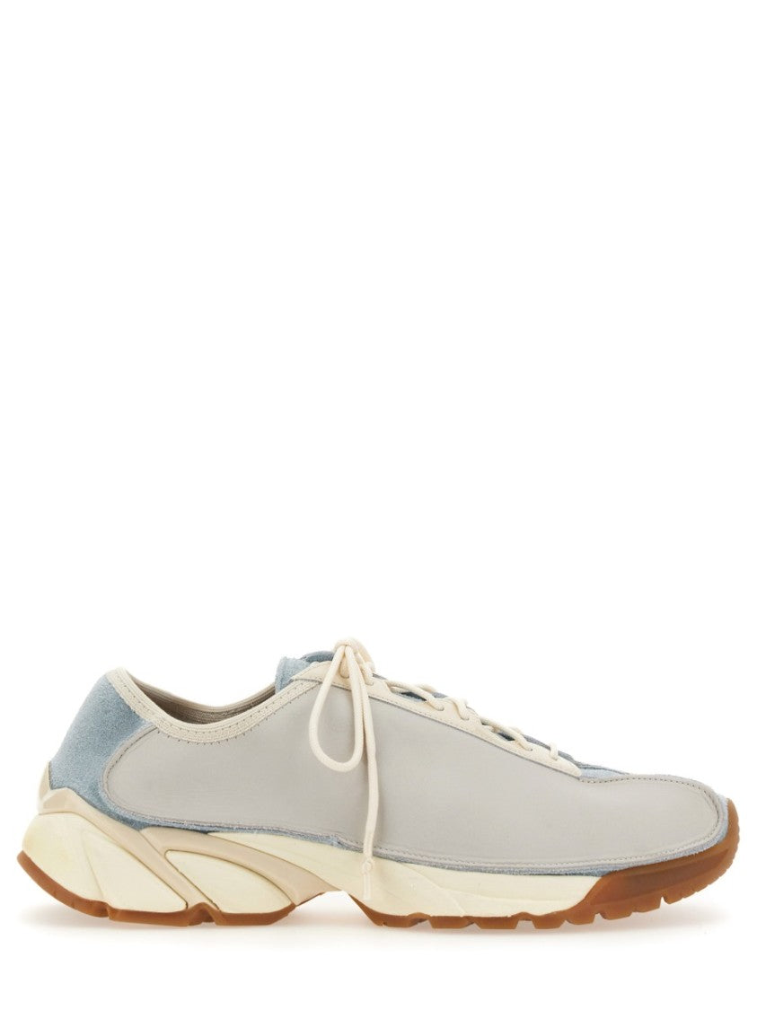 Our Legacy Low-Profile Cow Leather Sneakers With Suede Accents