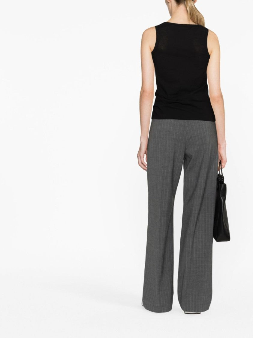 Jil Sander Cotton Scoop Neck Sleeveless Top